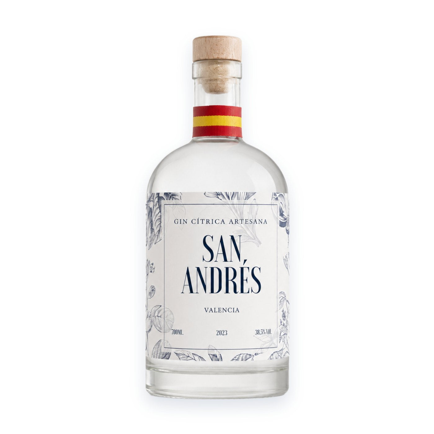 Botella de Ginebra San Andrés